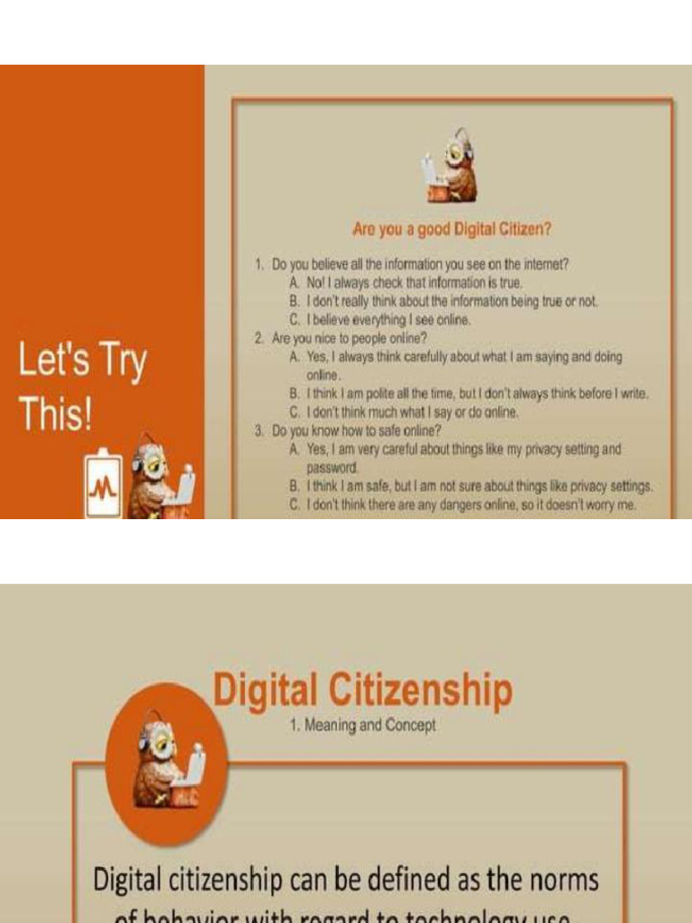 Grade 8 - A. Digital Citizenship | PDF