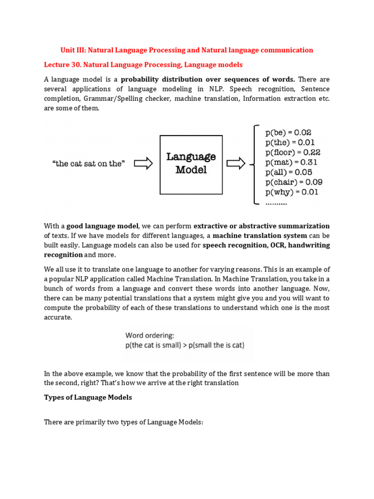 NLP Applications: Language Models & Classification | PDF | Parsing | Syntax