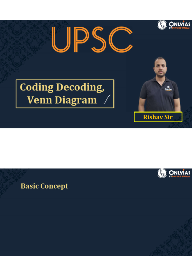 Coding Decoding - II, Venn Diagram 09 - Class Notes | PDF | Mathematics