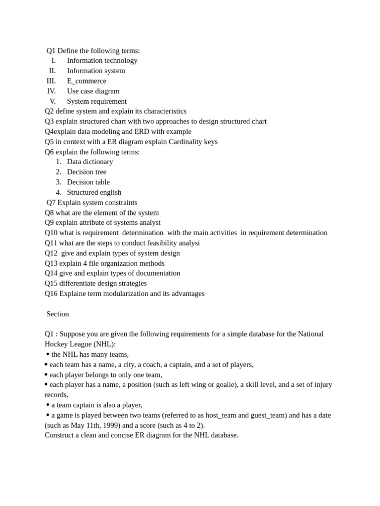 Key Concepts in Systems Analysis and Design | PDF | Data Management ...