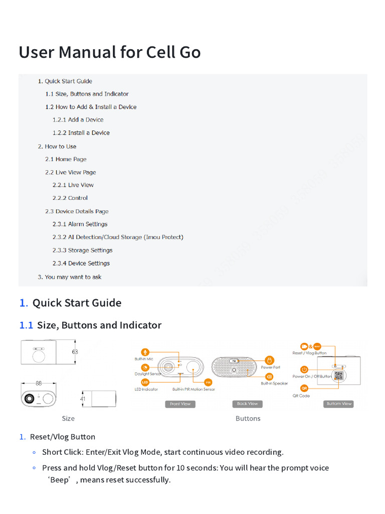 Cell Go User Manual: Quick Start Guide | PDF | Software | Computing