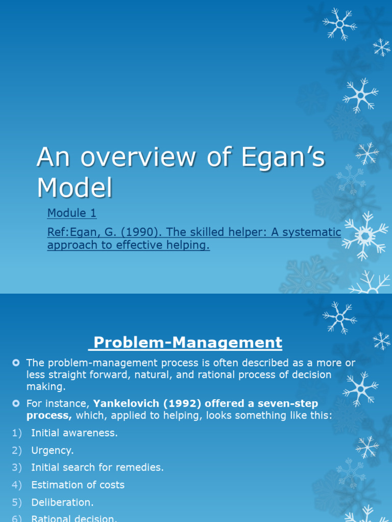 Egan Overview Of Model Handout