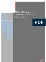 Visio Add-In Documentation for WBS Modeler