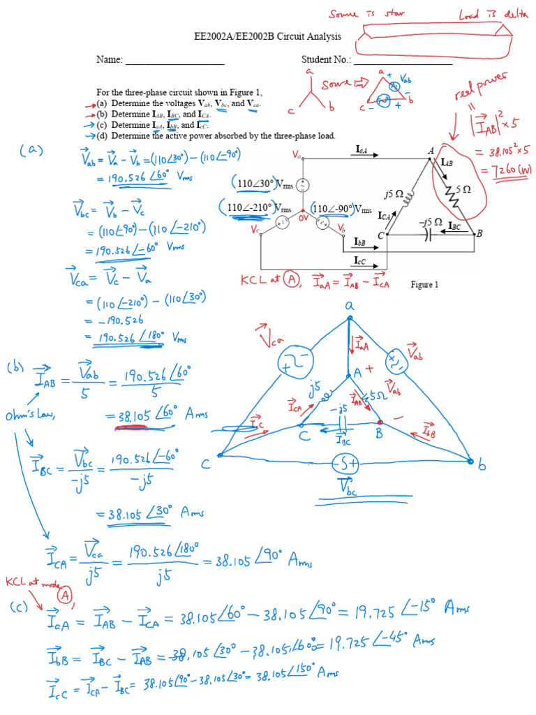Worked Example 3-Phase | PDF