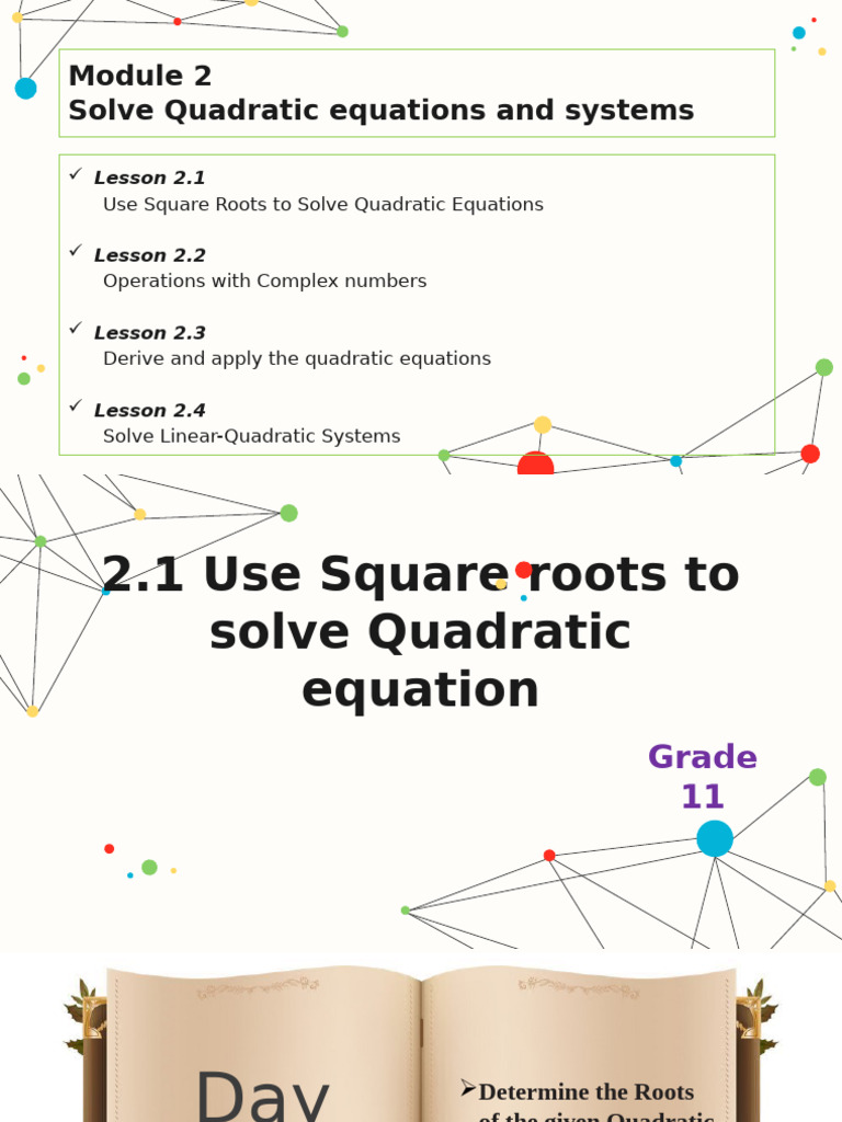 Quadratic Equations and Complex Numbers | PDF | Quadratic Equation ...