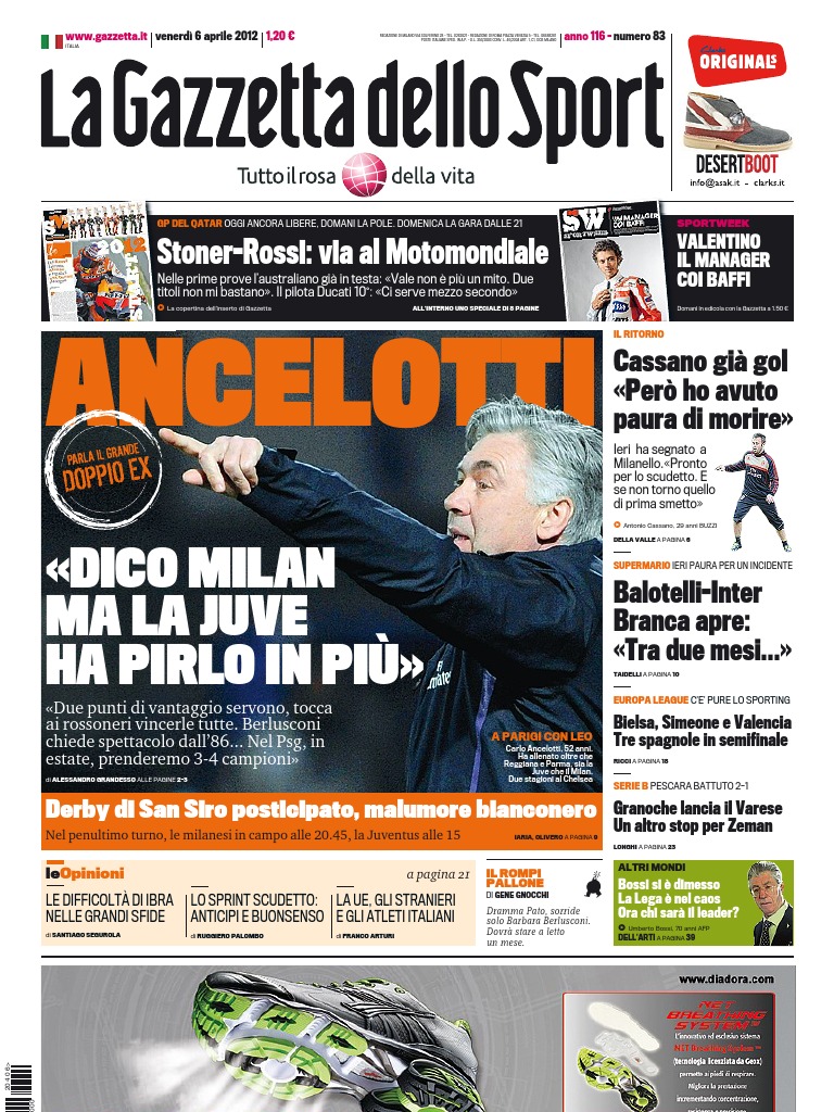 LaGazzettaDelloSport 06.04.2012 | PDF, image size:768x1024