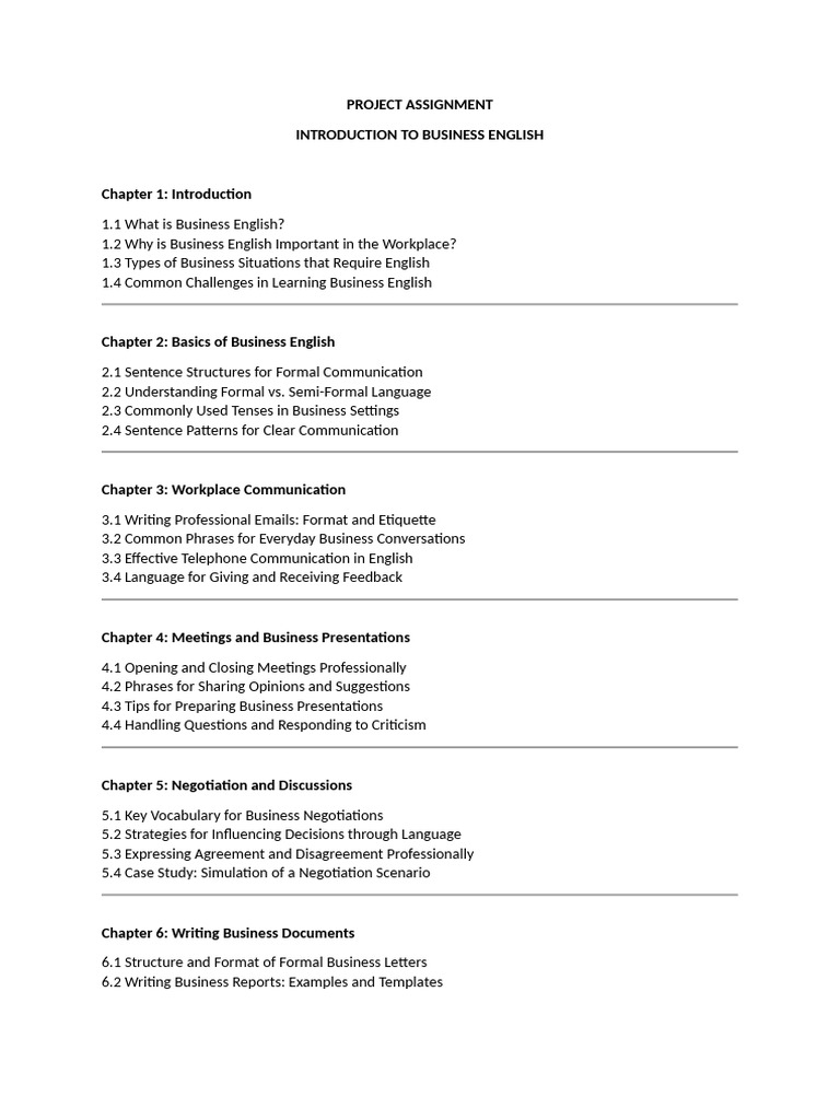 PROJECT ASSIGNMENT Intro To Business | PDF