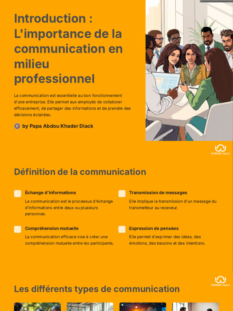 Importance de la communication pro | PDF | la communication ...