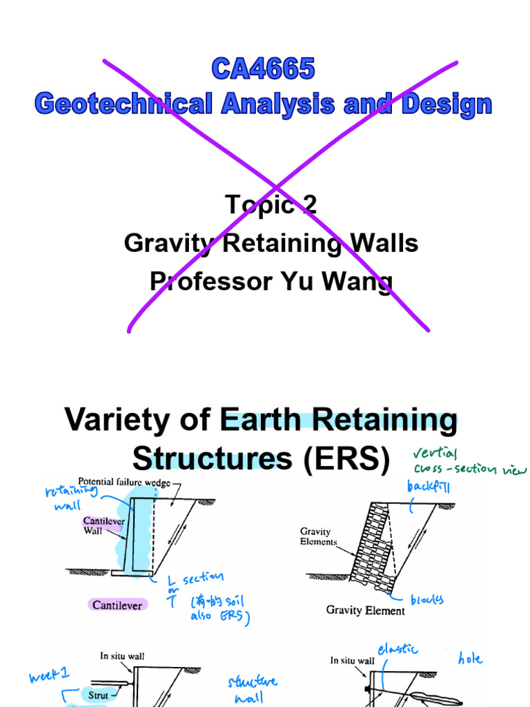 ERS Gravity Wall Handout | PDF | Deep Foundation | Soil Science