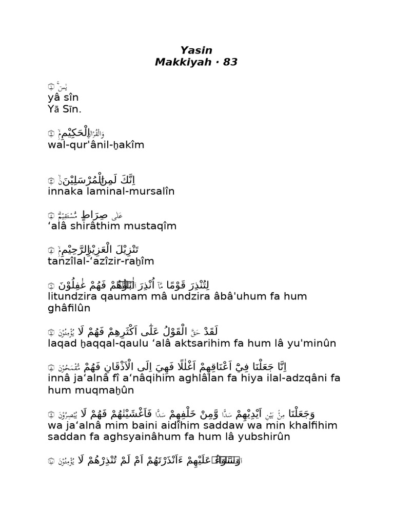 Yasin | PDF