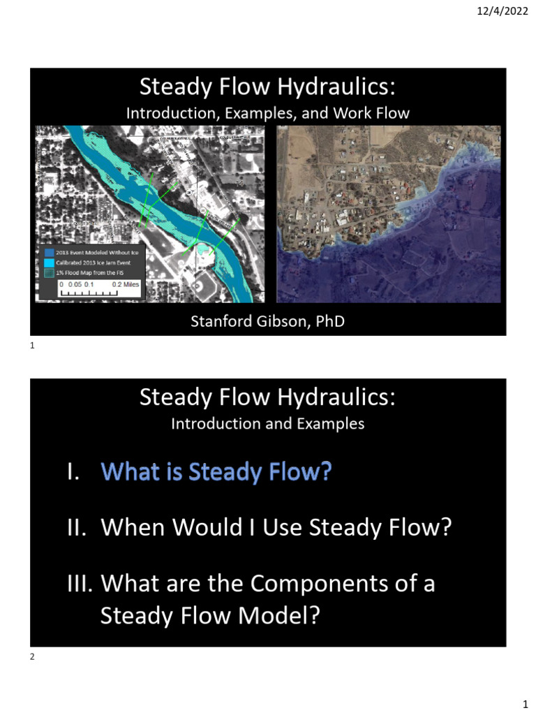 Steady Flow Hydraulics Overview | PDF | Rio Grande | Civil Engineering