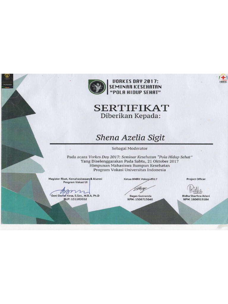 Shena. Offline Certifications Merged | PDF