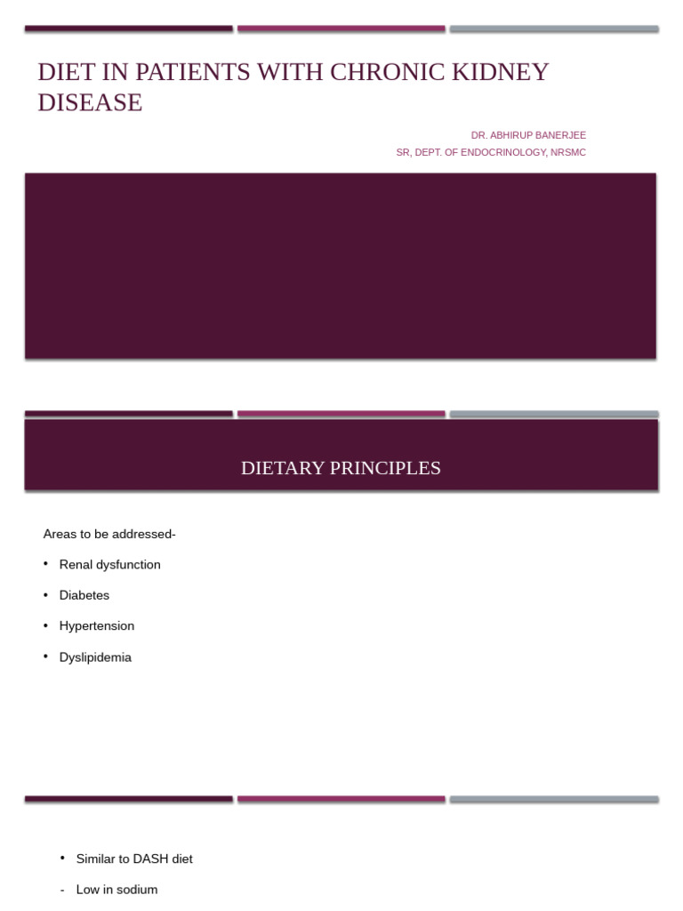 Dietary Guidelines for Chronic Kidney Disease | PDF