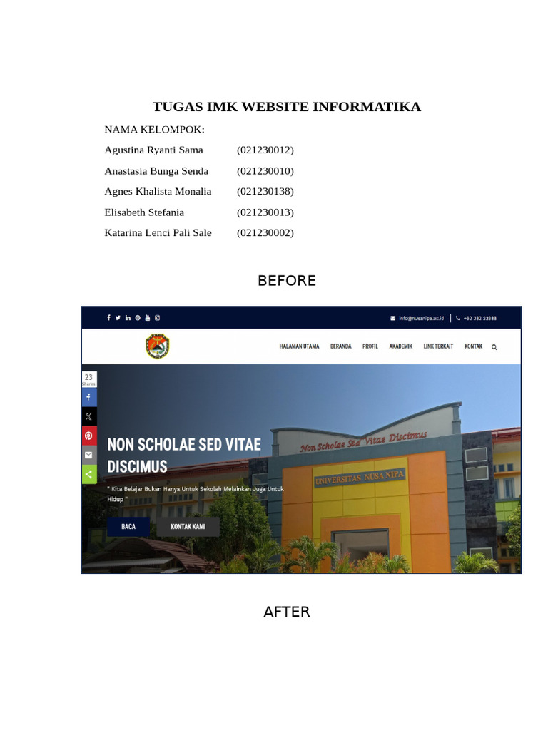 Tugas Imk Website Informatika | PDF