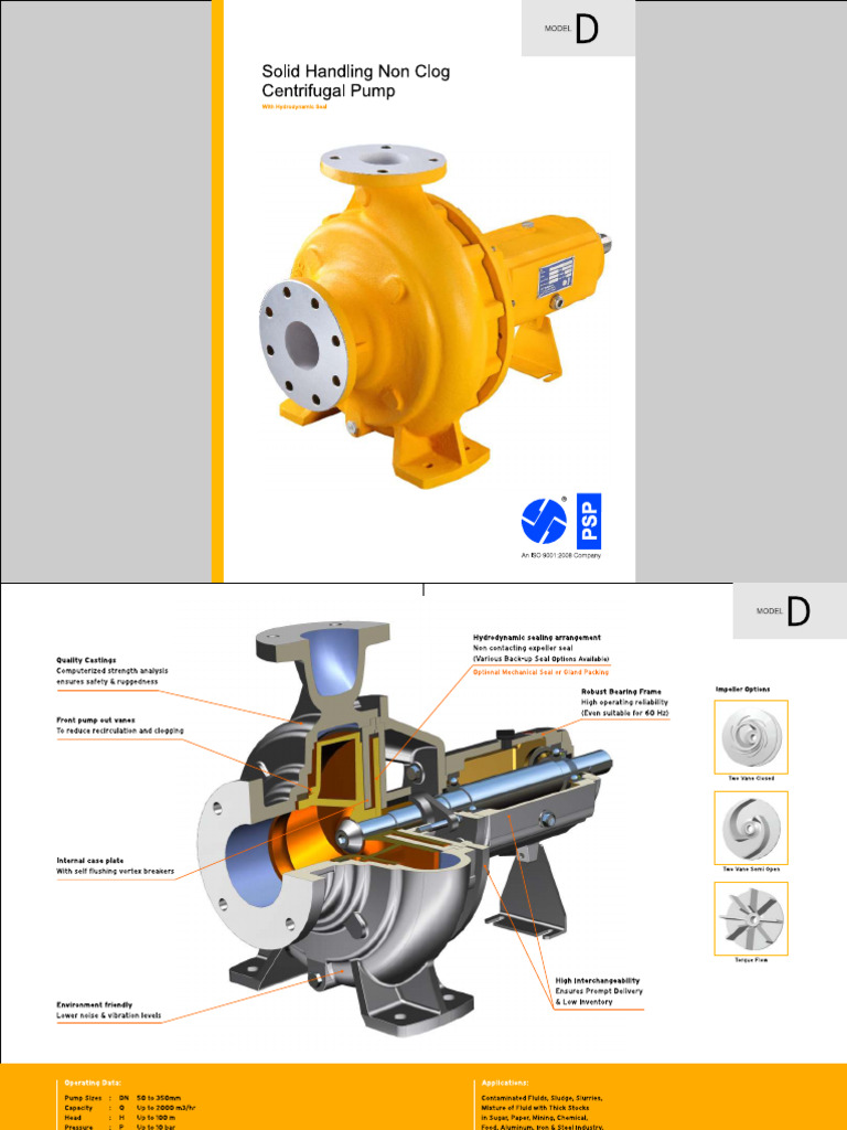 7.solid Handling Non Clog Centrifugal Pump | PDF