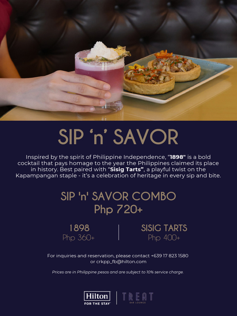 Sip 'n' Savor Combo Experience | PDF