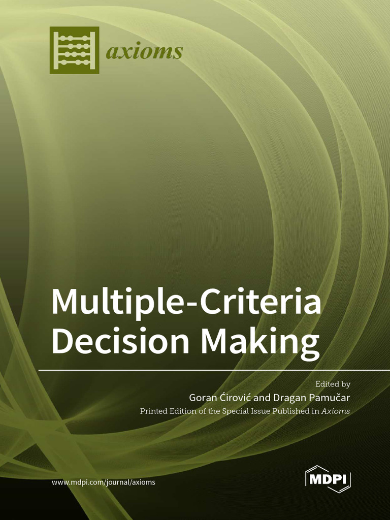 Axionms - 2022 - MultipleCriteria - Decision - Making | PDF ...