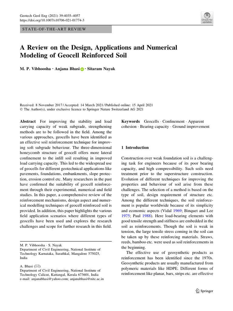 G24. A Review On The Design, Applications and Numerical Modeling of ...