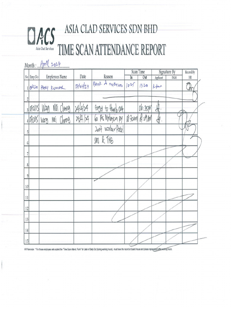 Hari N Mei Chang Time Scan | PDF