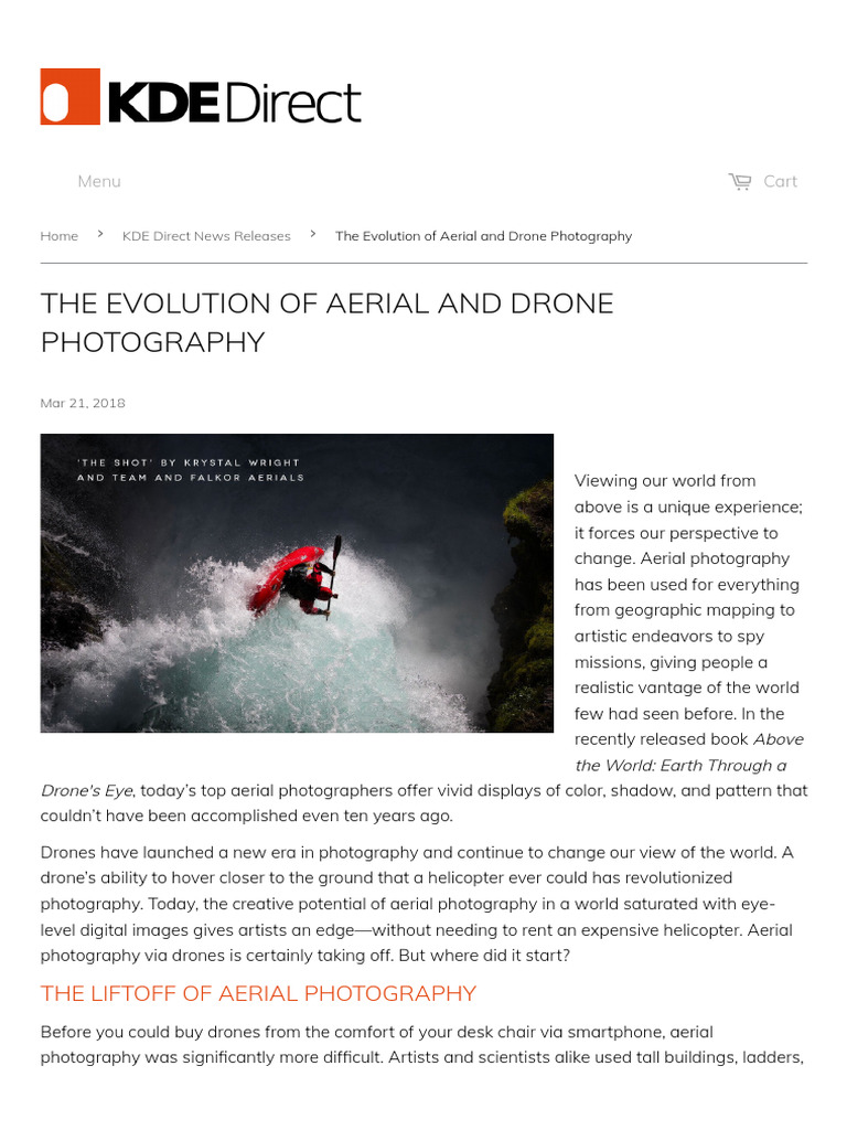 History of Drone Photography Evolution | PDF | Aerial Photography ...