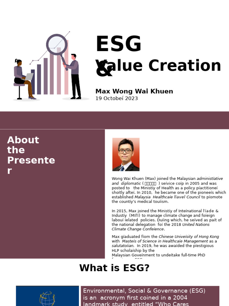 ESG Strategies for Value Creation | PDF | Economies | Business