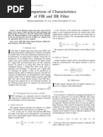 Comparison of Characteristicsof FIR and IIR Filter