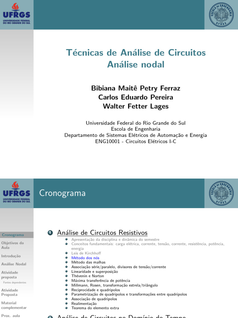 Técnicas de Análise de Circuitos Elétricos | PDF | Rede elétrica ...