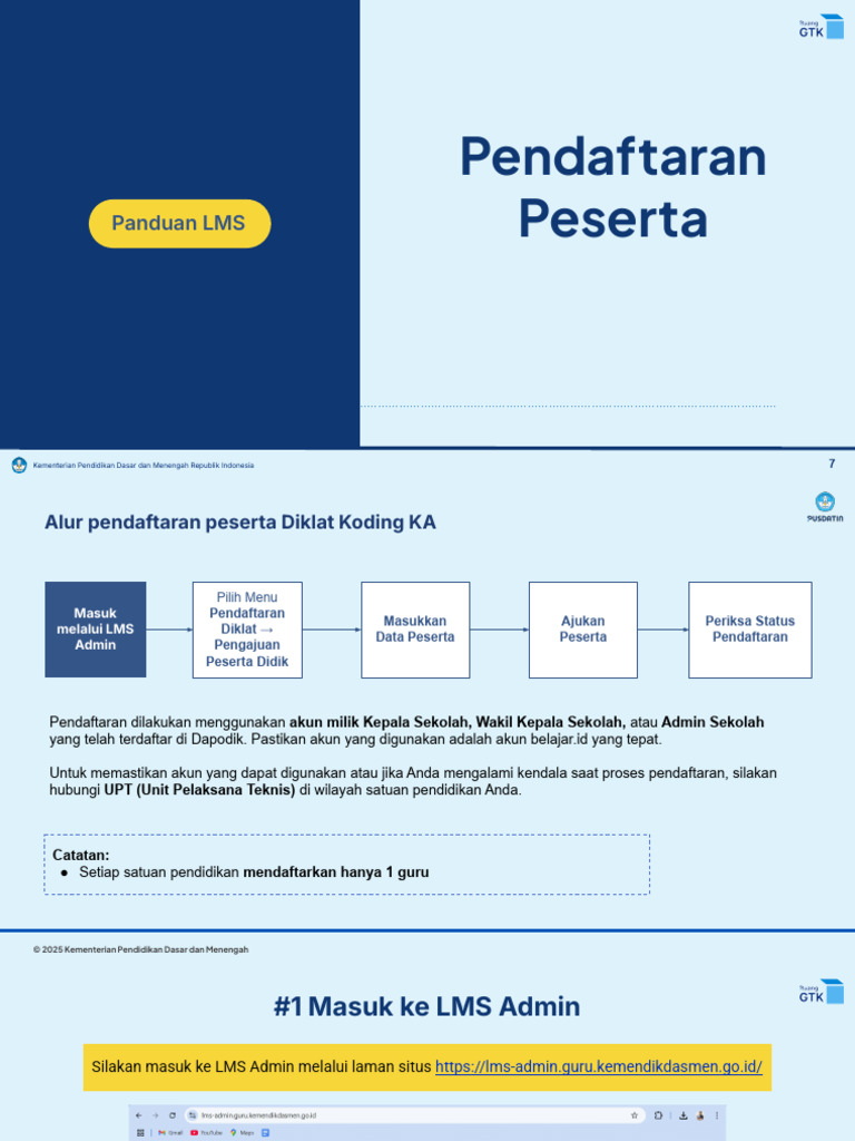 Panduan Pendaftaran LMS Koding KA | PDF