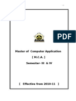 Master of Computer Application (M.C.A.) Semester-III & IV
