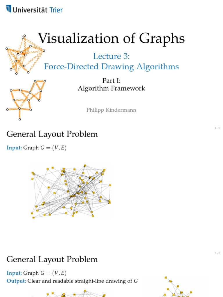 Force-Directed Graph Drawing Techniques | PDF | Vertex (Graph Theory ...