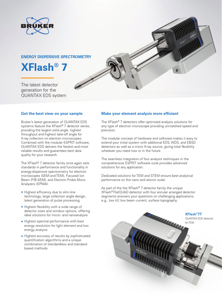 QUANTAX EDS XFlash7 SEM TEM | PDF | Energy Dispersive X Ray ...