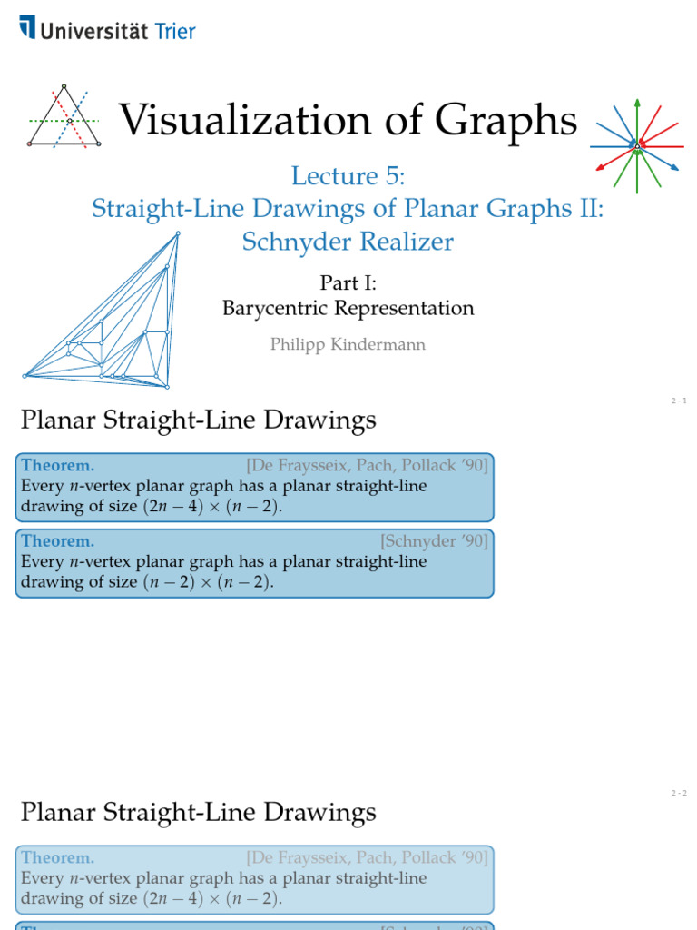 Planar Graphs: Barycentric Drawings | PDF | Graph Theory | Euclidean ...