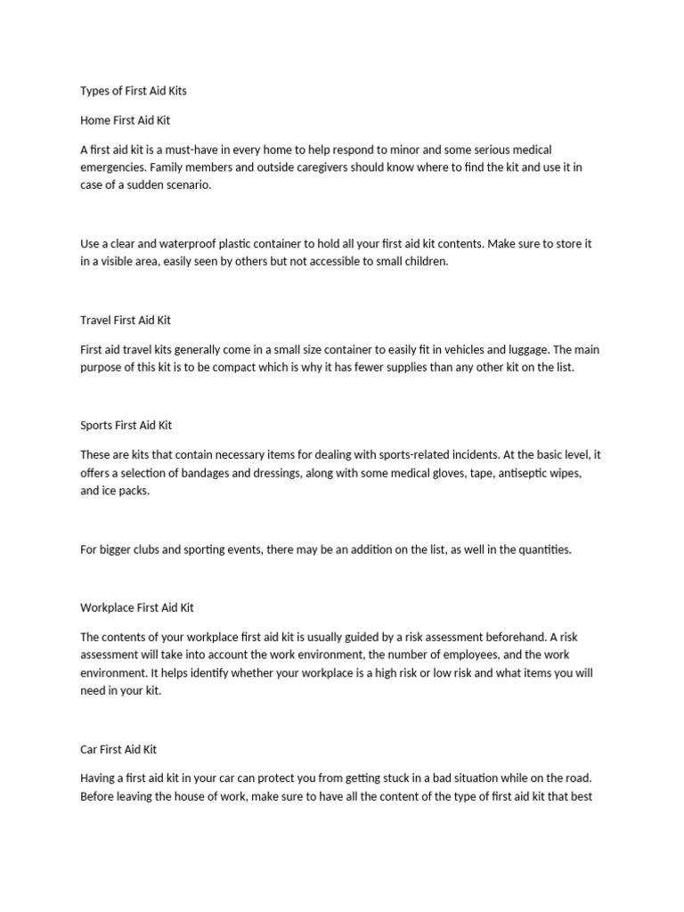 Types of First | PDF