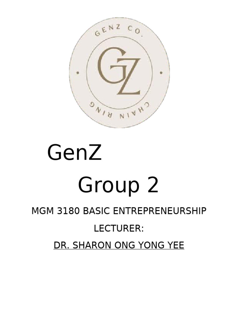 GenZ Key Pouch Chain Business Plan | PDF | Income Statement | Digital ...