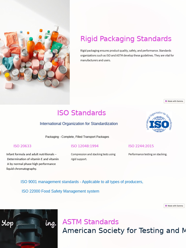 2 and 3 Rigid - Non Regid Packaging-Standards | PDF | Safety