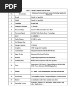 Desktop Computer Specifications List | PDF