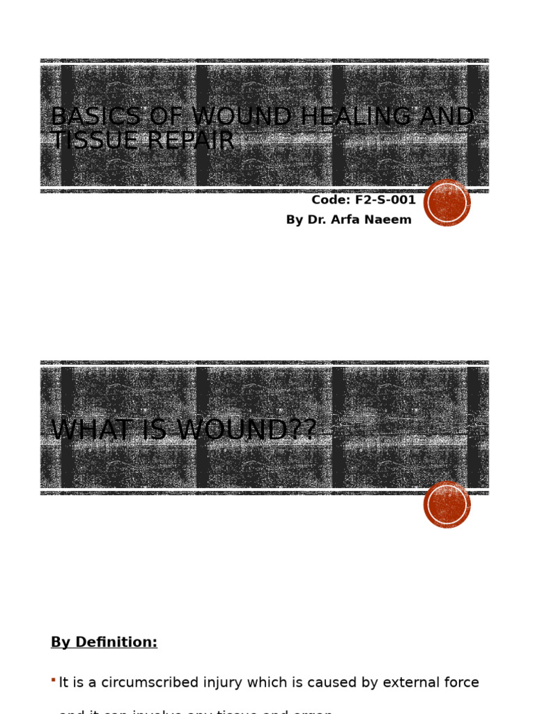 Wound Healing and Tissue Repair Basics | PDF | Wound Healing | Angiogenesis