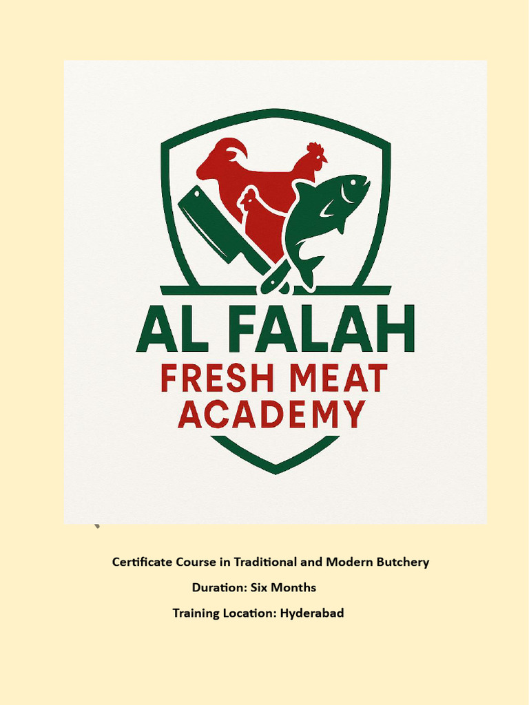Certificate Course in Butchery Training | PDF | Knife | Animal Slaughter