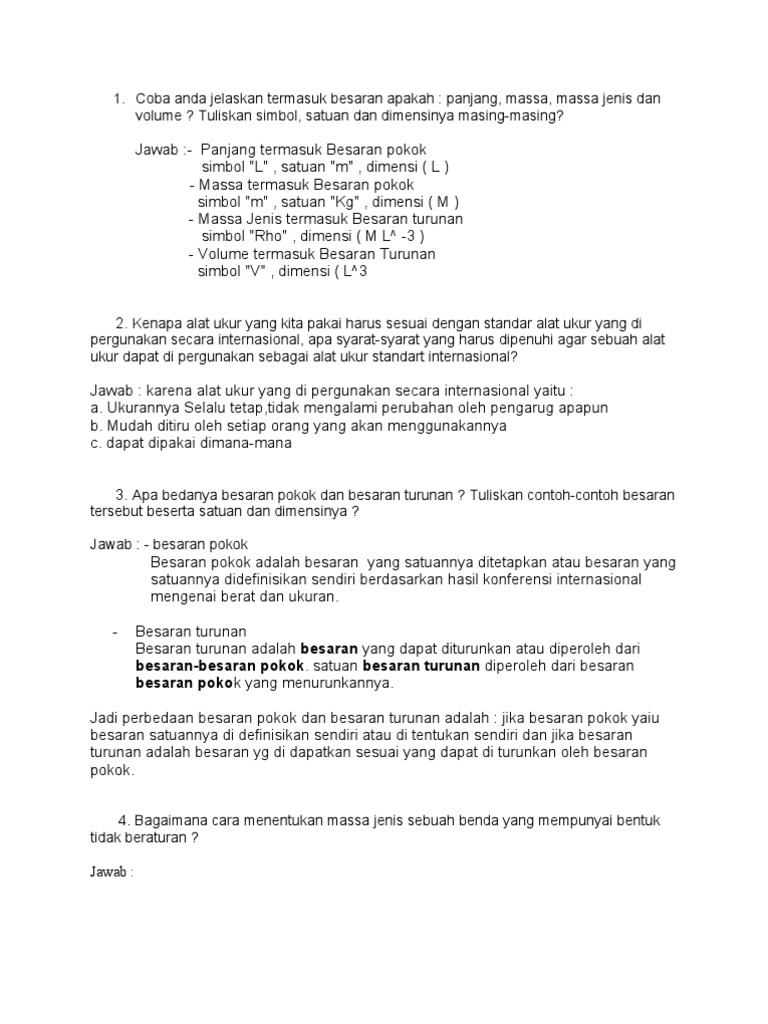 Coba Anda Jelaskan Termasuk Besaran Apakah