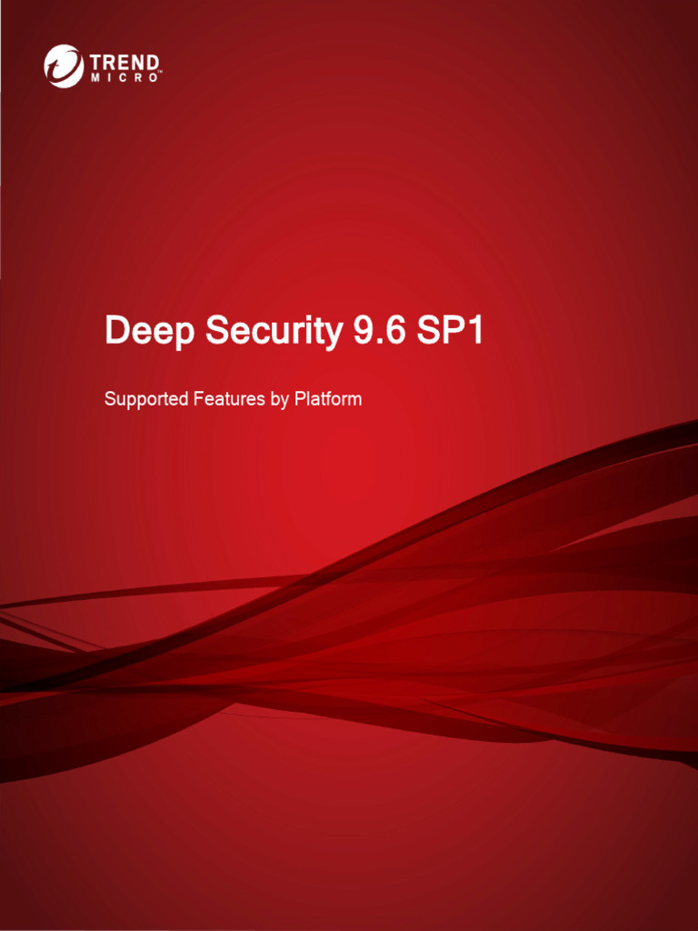 Deep Security 9.6 SP1 Platform Features | PDF | Windows Server 2003 ...