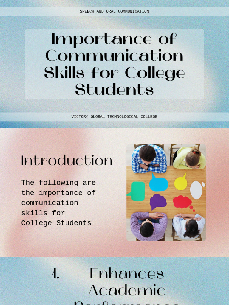 Essential Communication Skills for Students | PDF | Communication ...