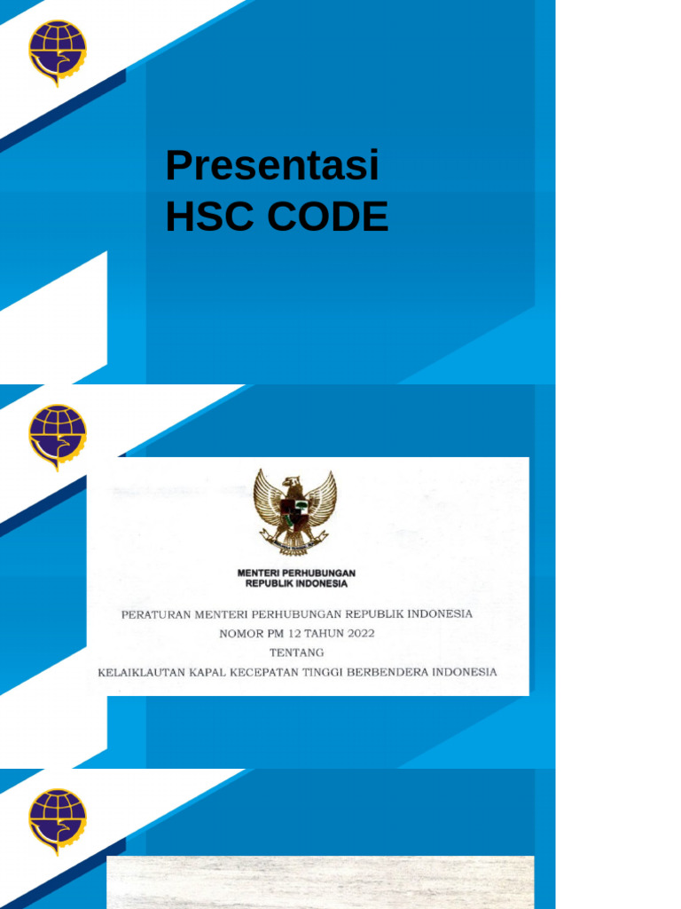 Aturan dan Kode HSC 2000 | PDF