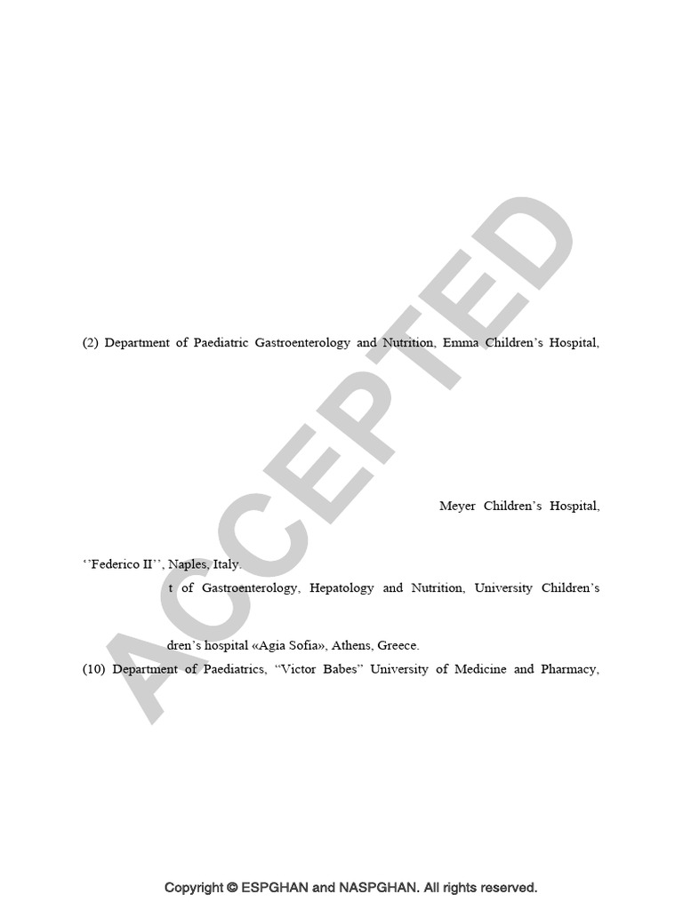 The Use of Fecal Calprotectin Testing in Paediatric Disorders. A ...