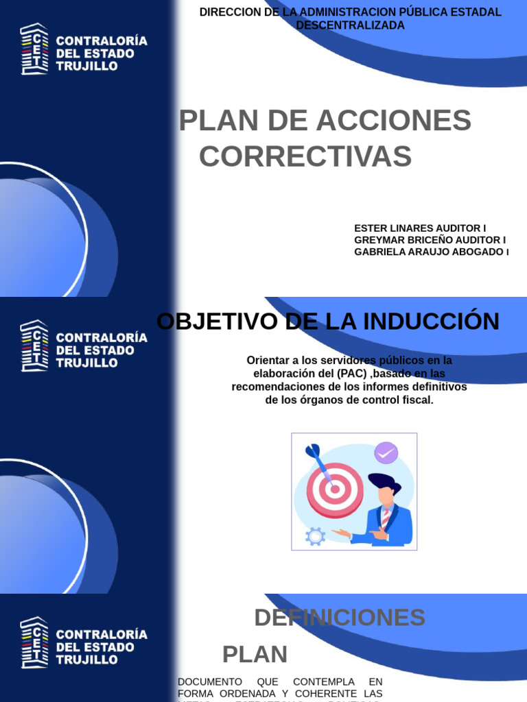 Plan de Acciones Correctivas para Servidores Públicos | PDF | Auditoría