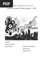 Atestat Morarescu Andrei - Techno Music