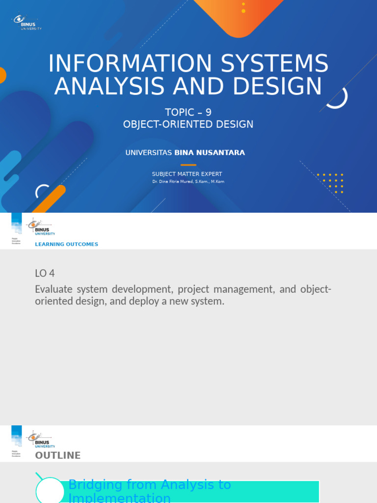 PPT9-IsYS6699 - Is Analysis and Design-DFM | PDF | Class (Computer ...