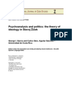 Psychoanalysis and Politics: The Theory of Ideology in Slavoj Žižek