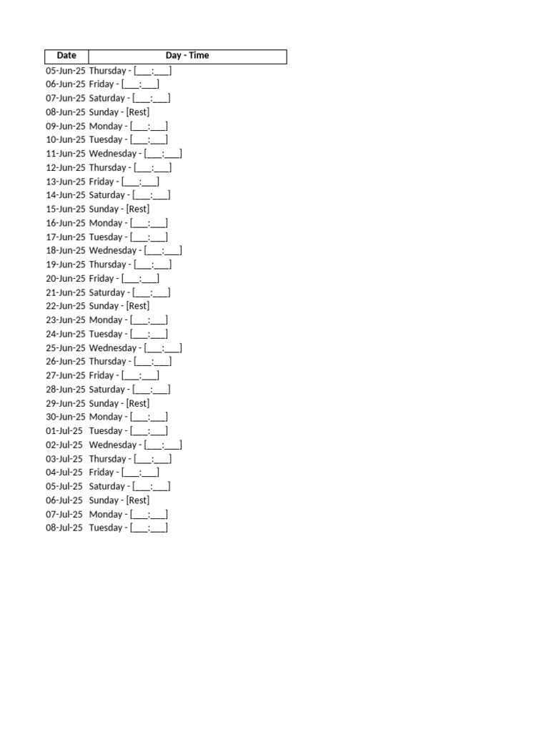 June-July 2025 Language Course Schedule | PDF