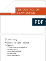 Chapter 18 Control of Gene Expression