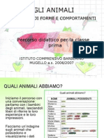 Gli Animali - Percorso Didattico - Classe 1a